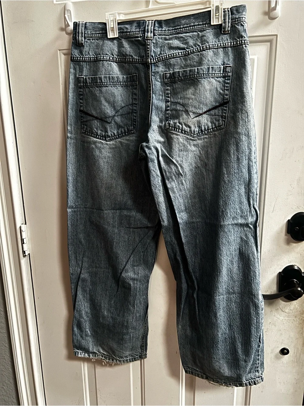 y2K anchor blue Men's Beyond Baggy Jeans in Light Blue Wash Sz 34 x 30